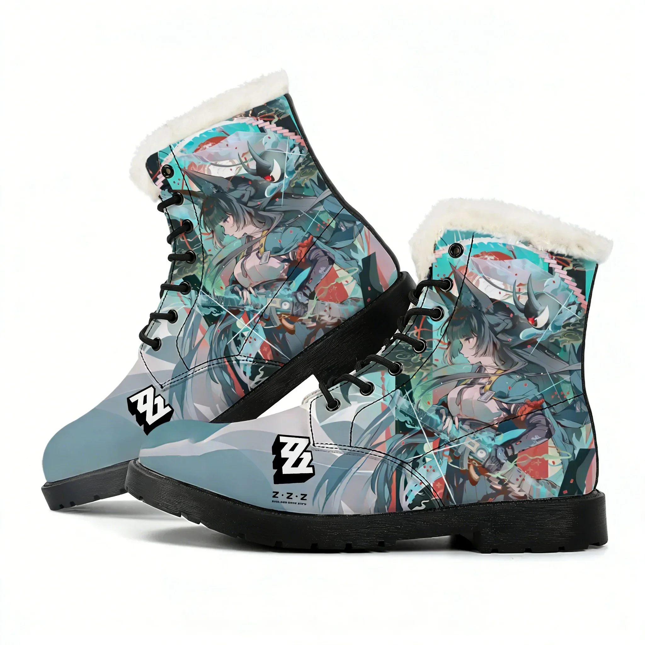 Men'S Shoes Zone - แอบโซลูท โซน ซีโร่ พลัช บู๊ทส์บุรุษสตรีวัยรุ่นรองเท้าลำลองรองเท้าหนังอุ่นกลางแจ้งคู่คุณภาพสูงรองเท้าสั่งทำพิเศษ