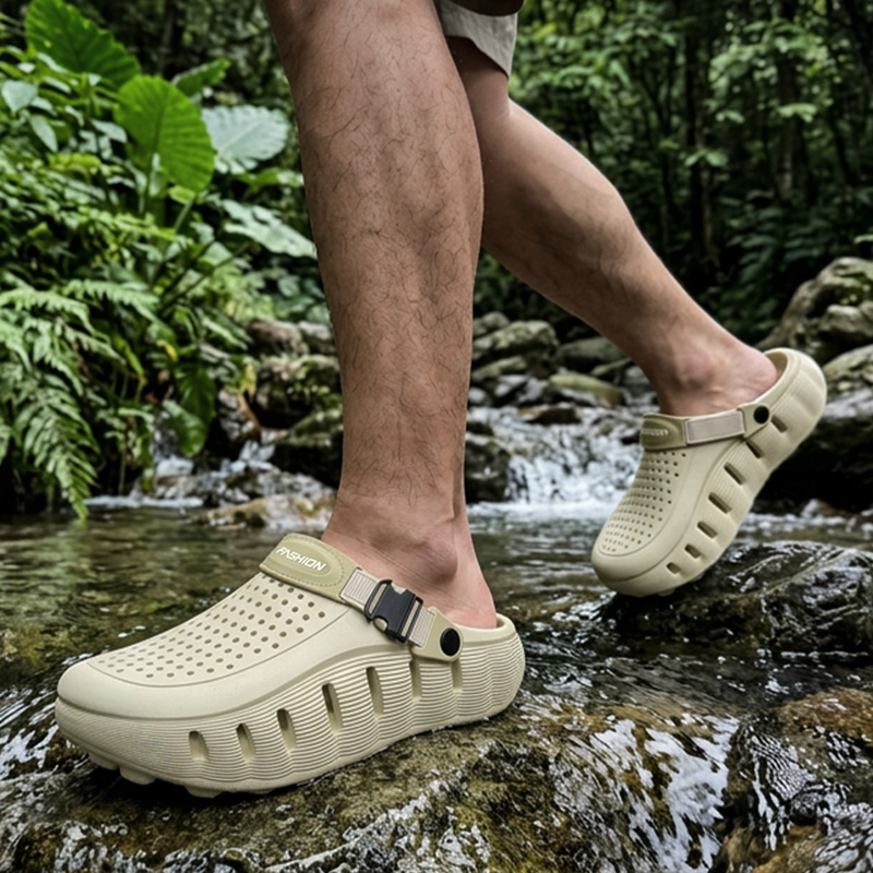 Men'S Shoes Cloud - รองเท้าแตะผู้ชายแบบสวม รุ่น Comfort Platform Mix Color