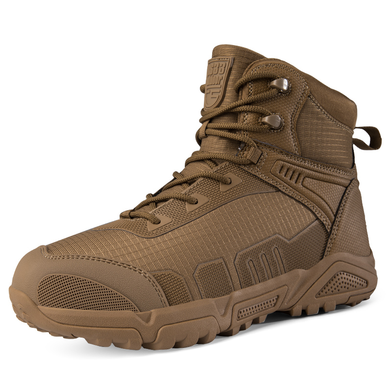 Men'S Shoes For Work - รองเท้าบูทผู้ชายแบบยุทธวิธี รองเท้าทหารกันน้ำ น้ำหนักเบาพิเศษ รองเท้าทำงาน รองเท้าฝึกซ้อม รองเท้าเดินป่า