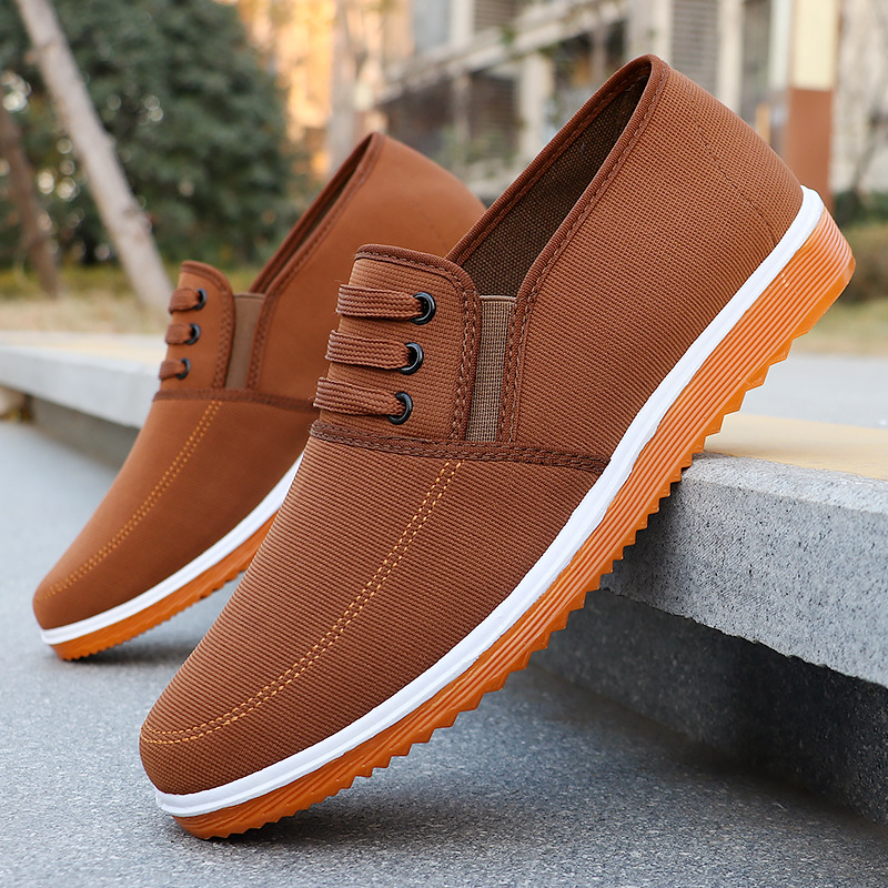 Men'S Shoes For Work - รองเท้าผ้า, รองเท้าผ้าแบบดั้งเดิมของปักกิ่ง, รองเท้าทำงานสำหรับผู้ชายวัยกลางคนและผู้สูงอายุ, รองเท้าลำลองสำหรับผู้ชาย, รองเท้าสำหรับเดิน