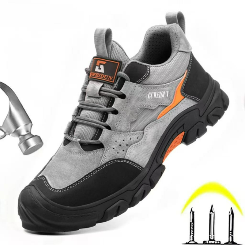 Men'S Shoes For Work - รองเท้าเซฟตี้ผู้ชาย รองเท้าหัวเหล็ก ป้องกันการกระแทก ป้องกันการเจาะทะลุ รองเท้าบูทผู้ชาย รองเท้าทนทาน