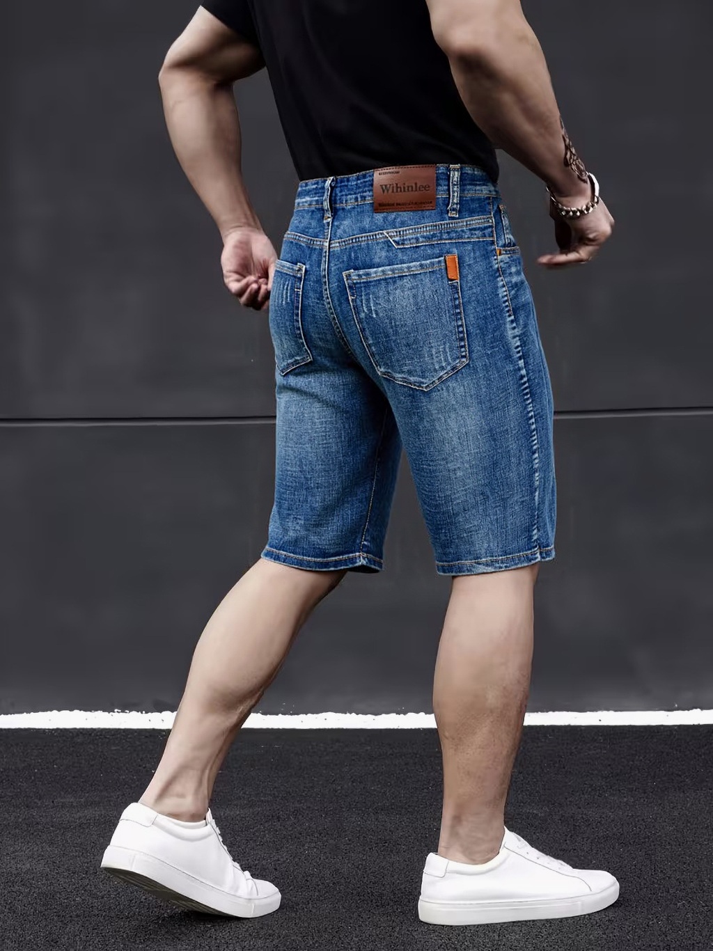Men'S Shoes With Jeans - วิธลี นิว บิสซิเนส เม็นส์ กางเกงยีนส์ลำลองทรงตรง ยืดได้