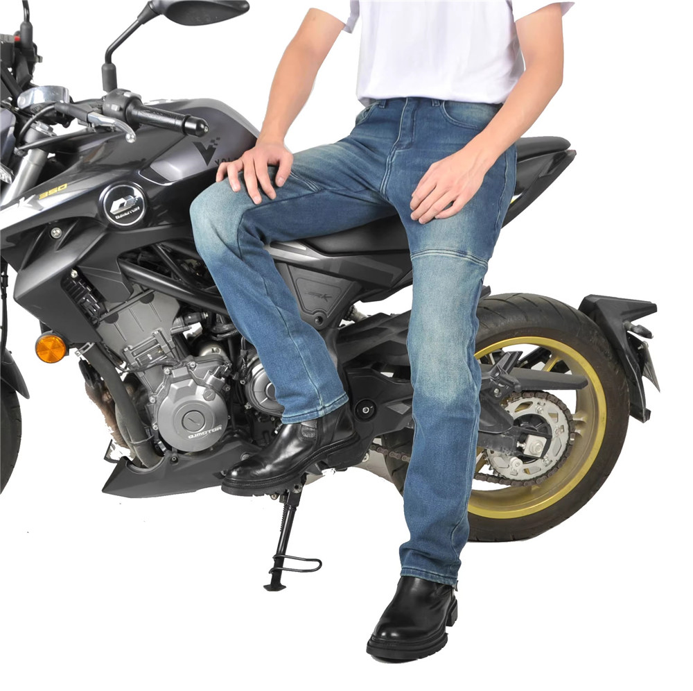 กางเกงยีนส์สำหรับขี่มอเตอร์ไซค - Men'S Shoes With Jeans บทวิจารณ์และราคา