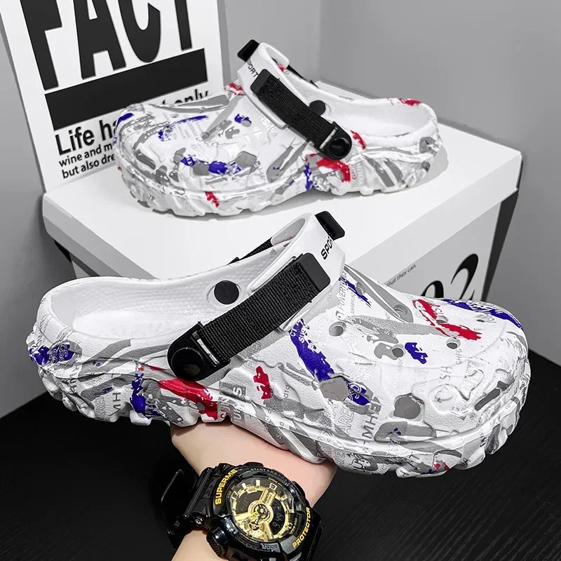รองเท้าแตะแบบสวมสำหรับผู้ชาย ไ - Men Shoes Runners บทวิจารณ์และราคา