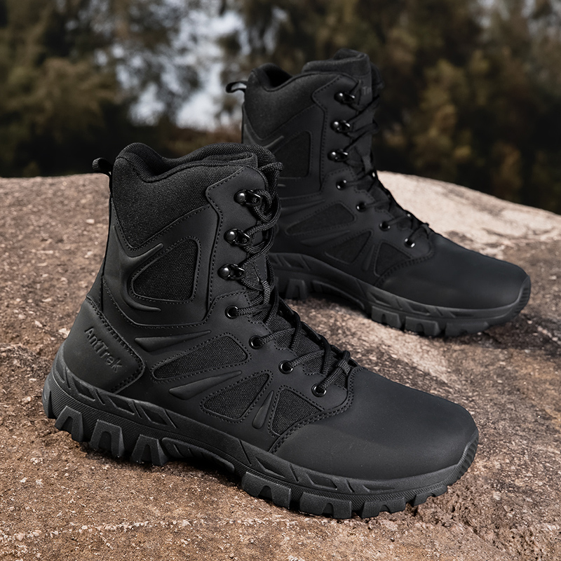 รองเท้าบูททหารผู้ชาย กันน้ำ รอ - Men'S Shoes For Work บทวิจารณ์และราคา
