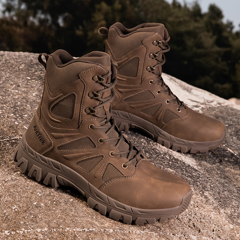 รองเท้าบูททหารผู้ชาย กันน้ำ รอ - Men'S Shoes For Work บทวิจารณ์และราคา