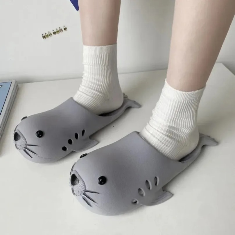 รองเท้าแตะลายการ์ตูนสิงโตทะเลน - Men'S Shoes Cloud บทวิจารณ์และราคา