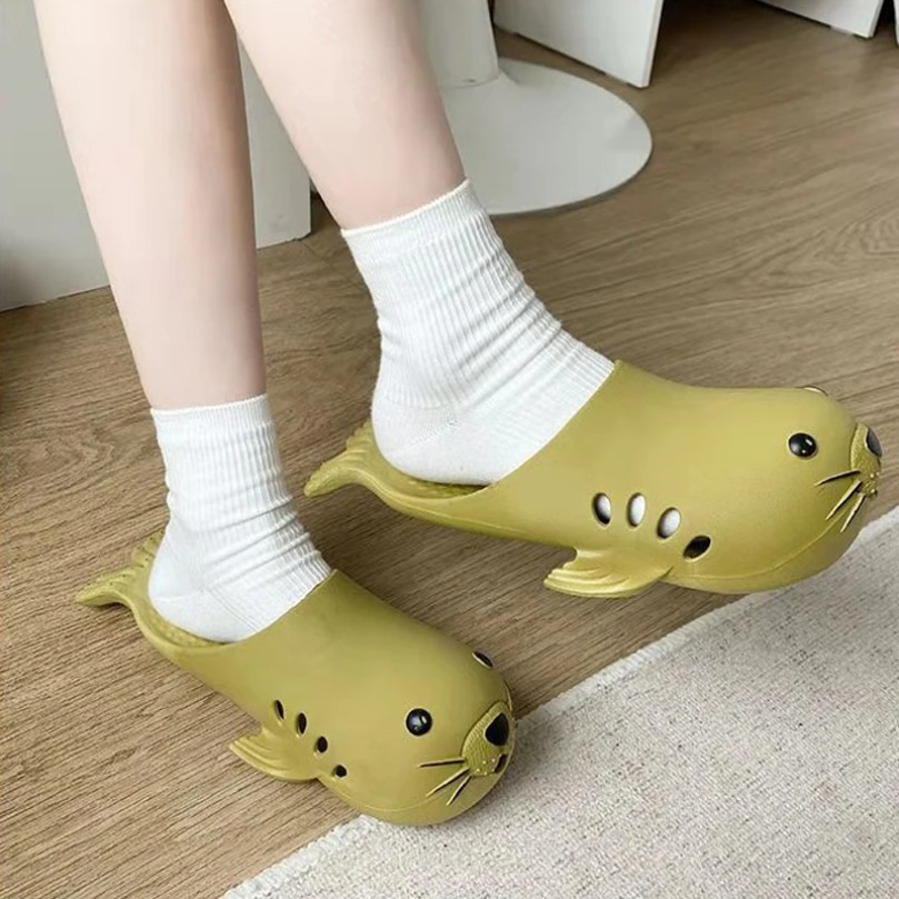 รองเท้าแตะลายการ์ตูนสิงโตทะเลน - Men'S Shoes Cloud บทวิจารณ์และราคา