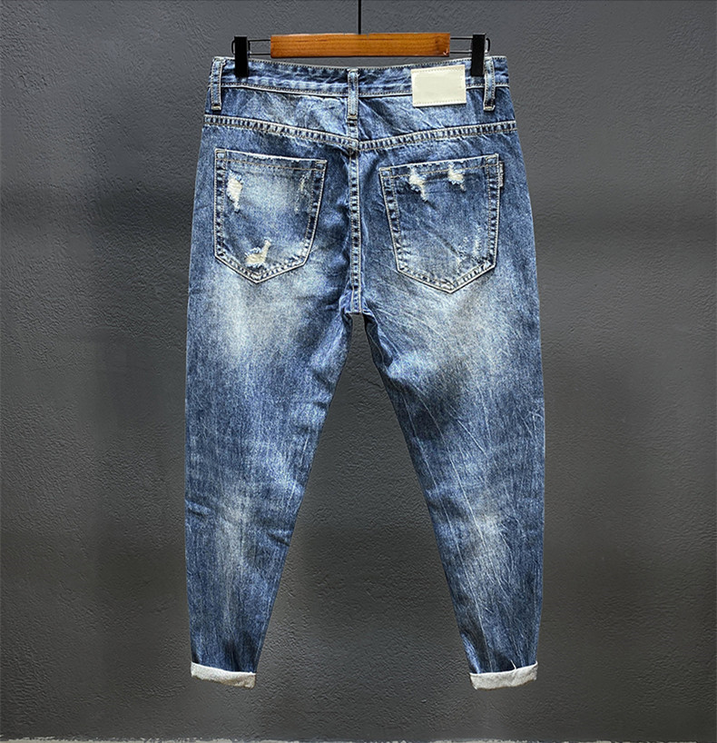 เก้าจุดกางเกงยีนส์หลุมสำหรับชา - Men'S Shoes With Jeans บทวิจารณ์และราคา