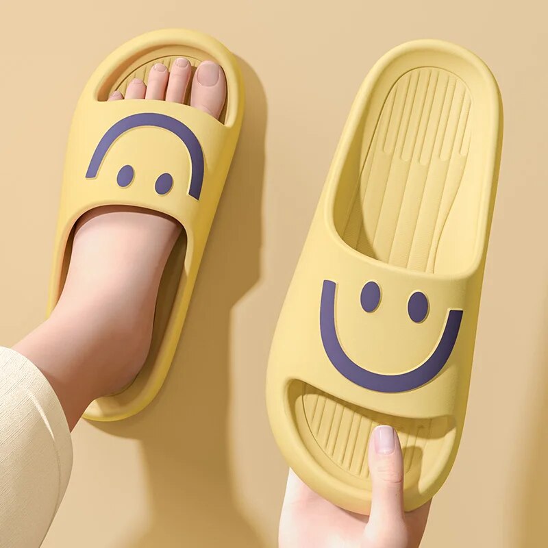 รองเท้าแตะลายหน้ายิ้มสำหรับผู้ - Men'S Shoes Cloud บทวิจารณ์และราคา