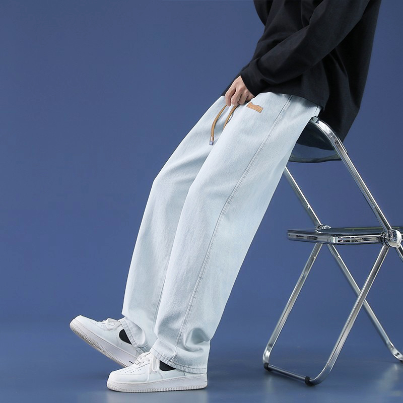 กางเกงยีนส์ขาบานบางสำหรับผู้ชา - Men'S Shoes With Jeans บทวิจารณ์และราคา