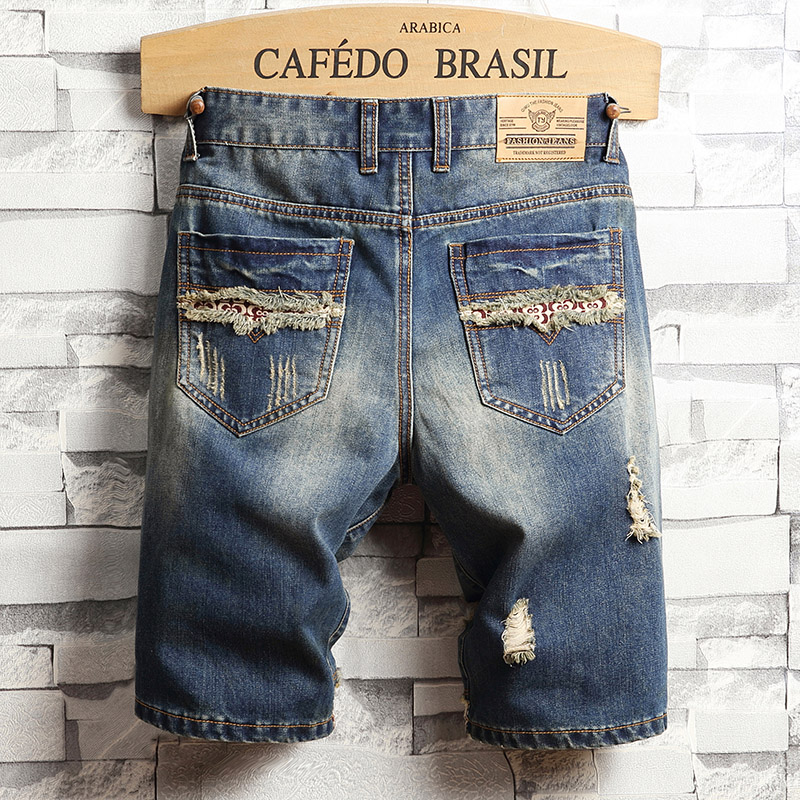 กางเกงยีนส์ขาสั้นสไตล์ฮิปฮอปขา - Men'S Shoes With Jeans บทวิจารณ์และราคา