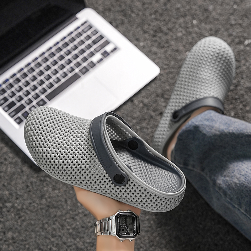 รองเท้าแตะแบบสวมปิดนิ้วเท้าคู่ - Men'S Shoes Cloud บทวิจารณ์และราคา