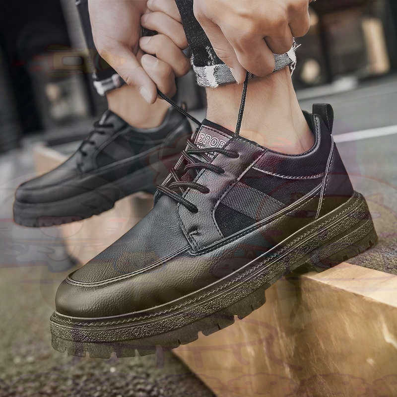 Dark Natural หนังแฟชั่น Traine - Men Shoes Name บทวิจารณ์และราคา