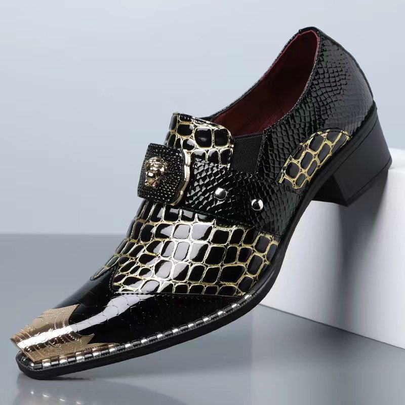 รองเท้าหนังลายงูสำหรับผู้ชาย ท - Oxford Brogue Leather บทวิจารณ์และราคา