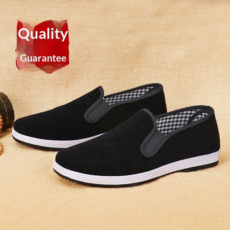 รองเท้าผ้าสีดำแบบสวมสำหรับผู้ช - Men'S Shoes For Work บทวิจารณ์และราคา