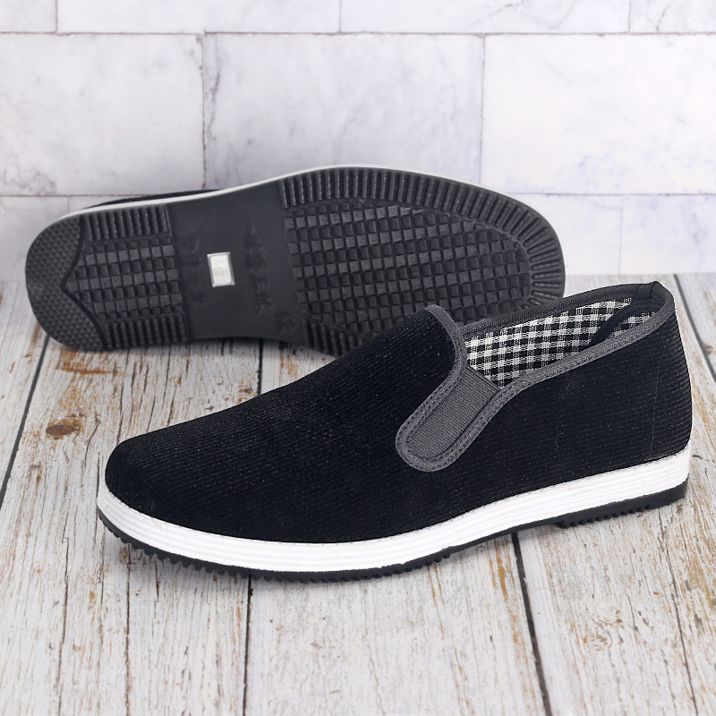 รองเท้าผ้าสีดำแบบสวมสำหรับผู้ช - Men'S Shoes For Work บทวิจารณ์และราคา