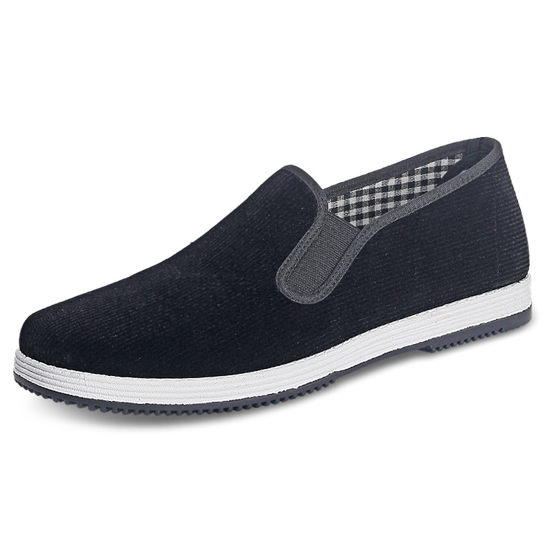 รองเท้าผ้าสีดำแบบสวมสำหรับผู้ช - Men'S Shoes For Work บทวิจารณ์และราคา