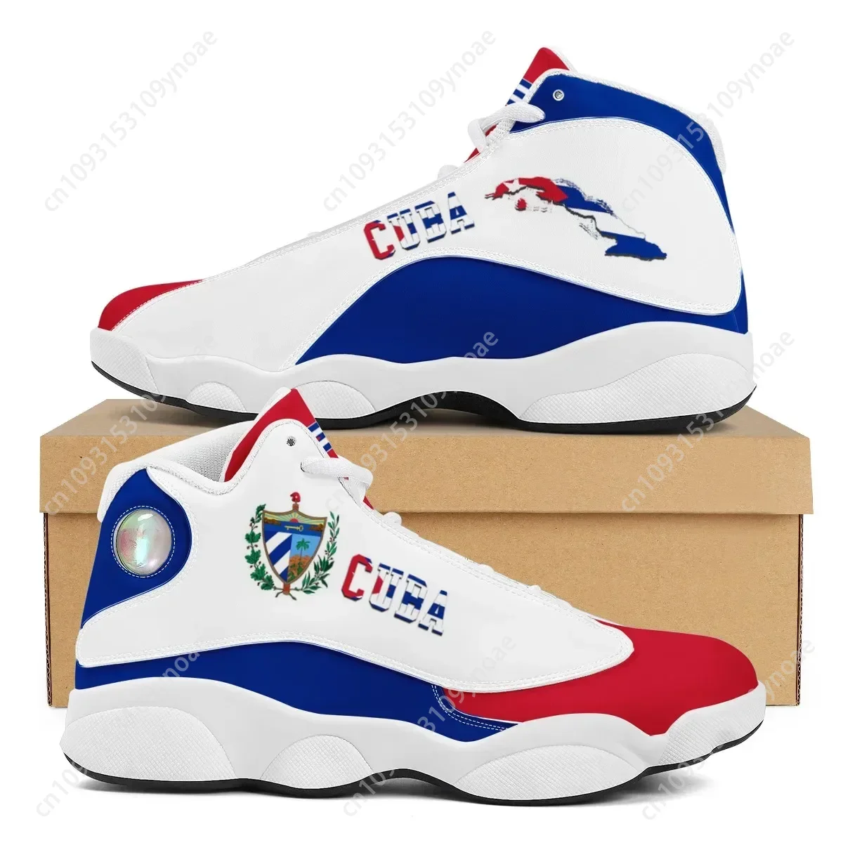 CUBA Flag พิมพ์ Cool Men บาสเก - Men Shoes Runners บทวิจารณ์และราคา