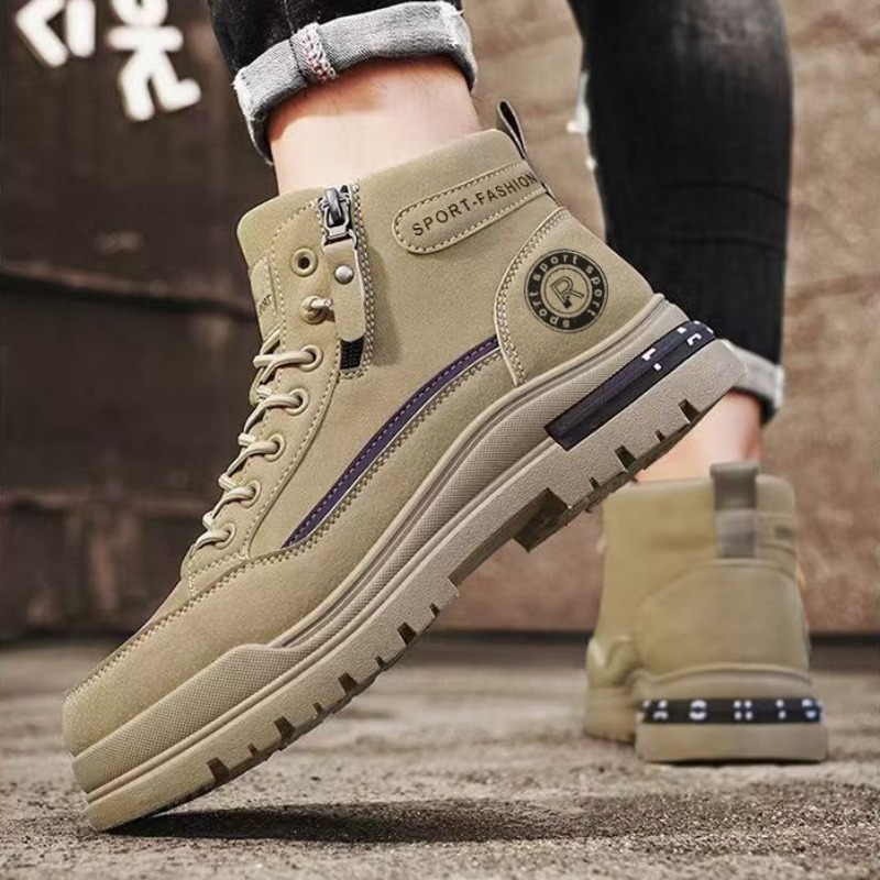 รองเท้าบูทหุ้มข้อผู้ชายสไตล์เร - Men'S Shoes For Work บทวิจารณ์และราคา