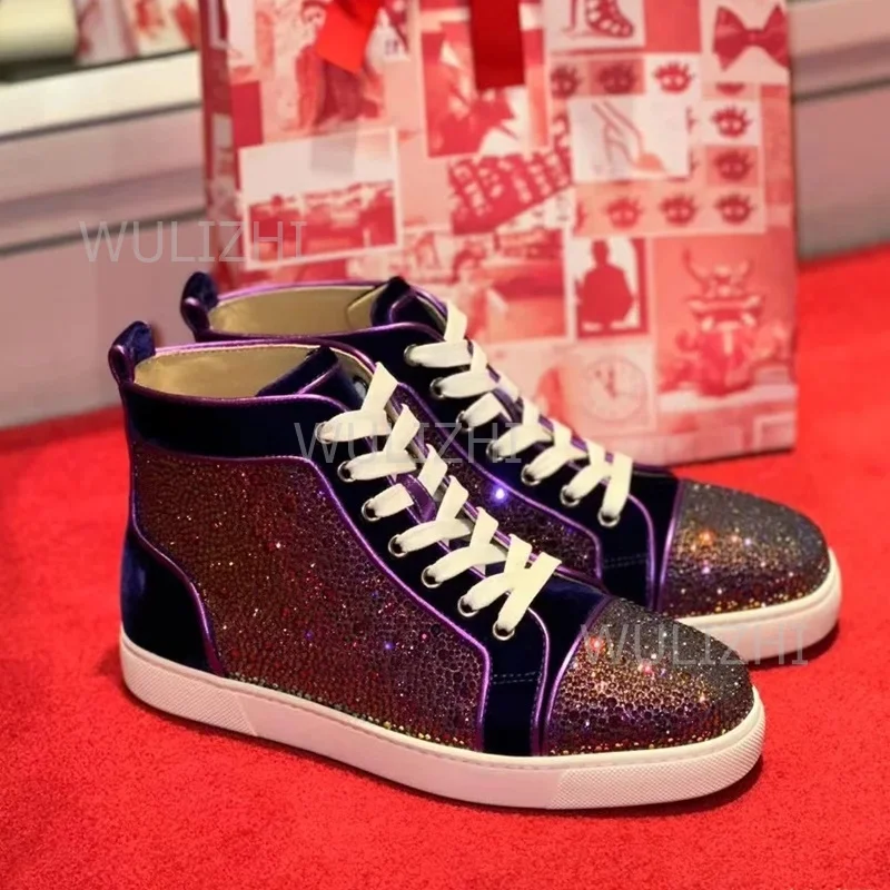 รองเท้าผ้าใบผู้ชายสีม่วงเข้มปร - Men Shoes Runners บทวิจารณ์และราคา