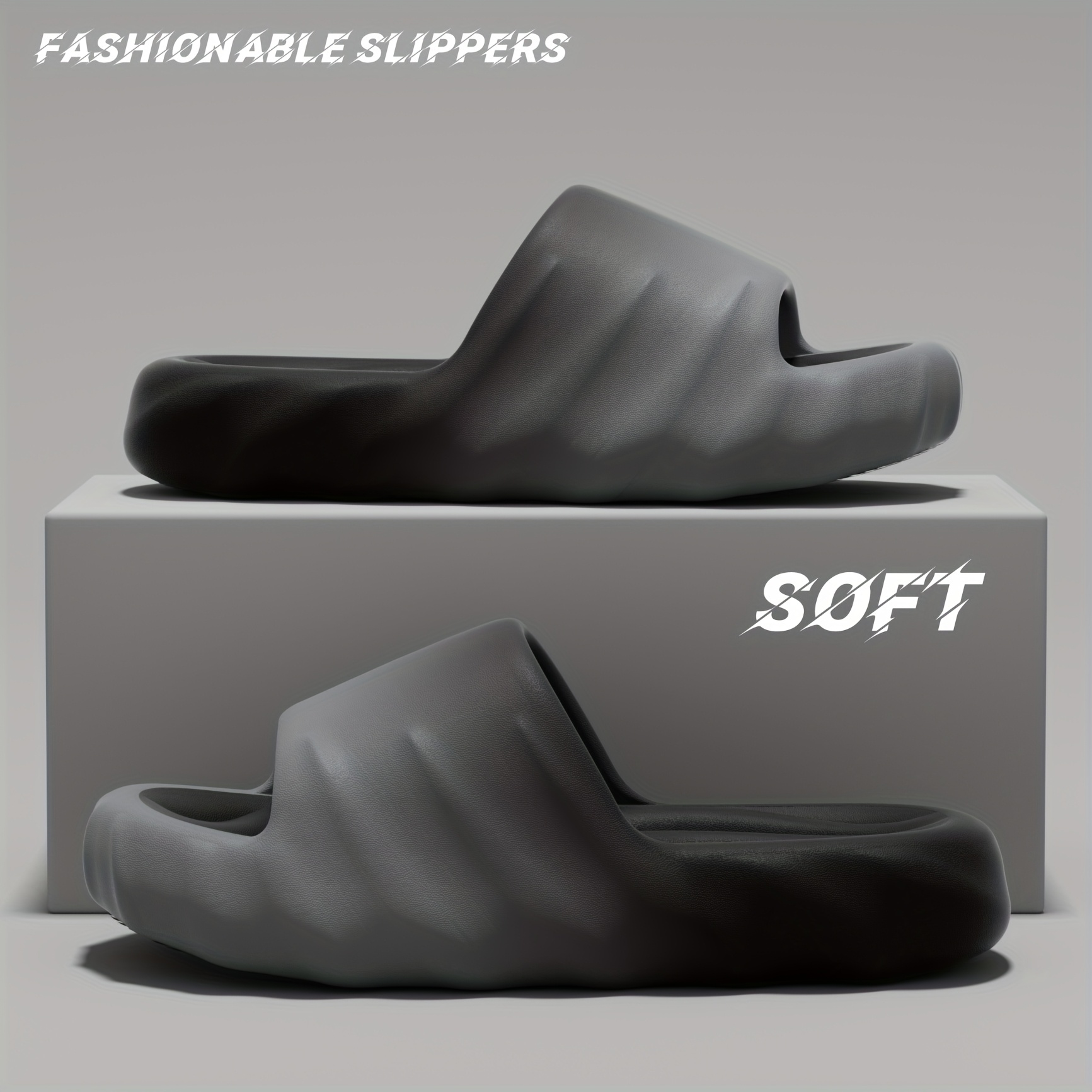 รองเท้าแตะผู้ชายแบบสวม พื้นหนา - Men'S Shoes Cloud บทวิจารณ์และราคา