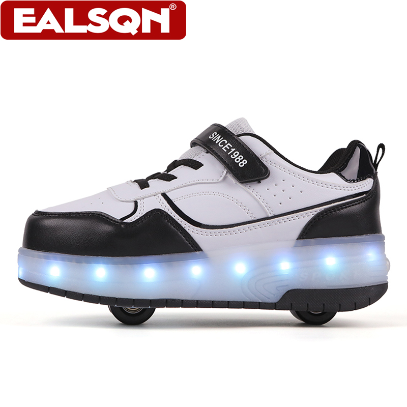 รองเท้าสเก็ตล้อ LED สำหรับเด็ก - Men'S Shoes With Velcro บทวิจารณ์และราคา