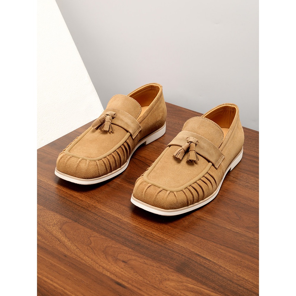 รองเท้าโลฟเฟอร์หนังแท้ประดับพู - Men'S Shoes Drivers บทวิจารณ์และราคา